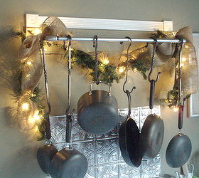 kitchen pot rack industrial style, home decor, kitchen design, repurposing upcycling, storage ideas, and we were all ready to celebrate the end of 2013