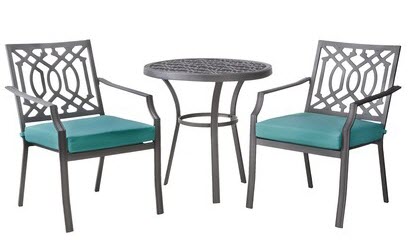 Small Front Porch Transformed With a Patio Bistro Set From Target ... Small Front Porch Transformed With a Patio Bistro Set From Target ...