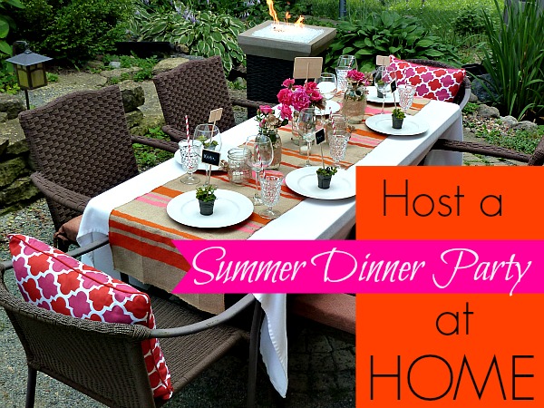 details for a perfect summer dinner party, chalkboard paint, crafts, mason jars, outdoor living, Tips for hosting an outdoor summer dinner party Products from the David Tutera Casual Elegance collection available at Jo Ann stores