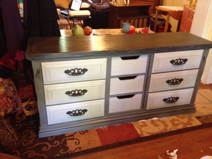 new life to dated dresser, chalk paint, painted furniture, Refurbished dresser