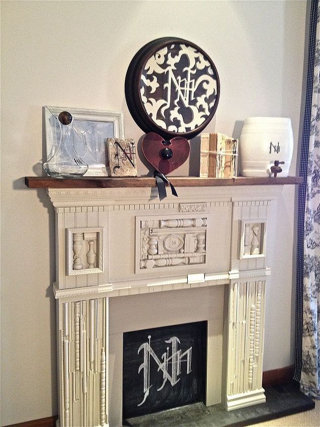 mantle love and logo, crafts, fireplaces mantels, home decor, Mantle Love and Logo