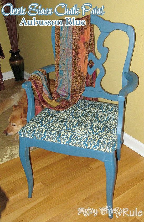 a little chalk paint a thrifty find amp some fabric make a gorgeous new chair, chalk paint, painted furniture