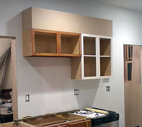 kitchen cabinet makeover actually it was more like plastic surgery, diy, home decor, how to, kitchen cabinets, kitchen design, painting, Step 1 Make the cabinets look taller