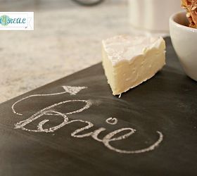 make a cheese board from ceramic tile and chalkboard paint, chalk paint, chalkboard paint, crafts