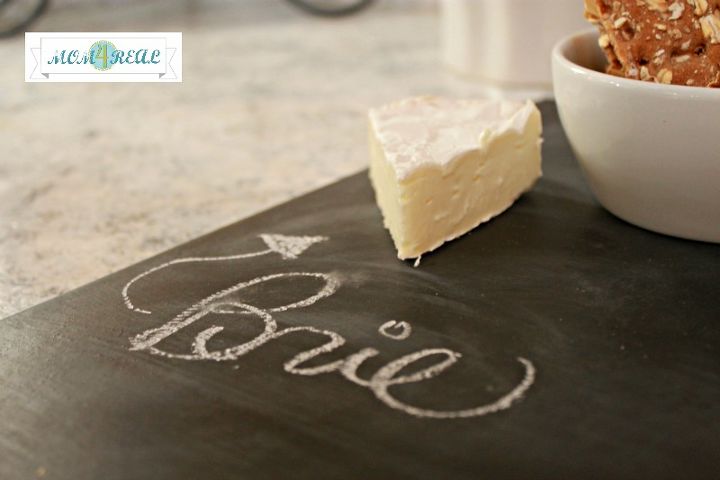 make a cheese board from ceramic tile and chalkboard paint, chalk paint, chalkboard paint, crafts