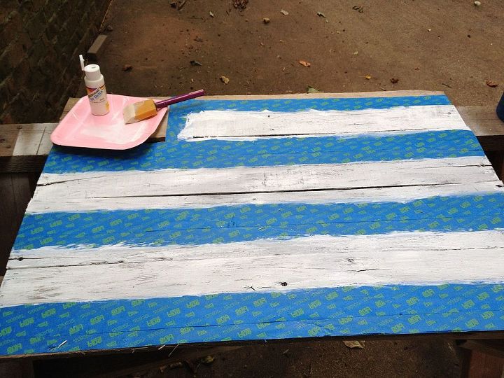 a pallet wood flag tutorial in honor of july 4th, diy, how to, pallet, patriotic decor ideas, repurposing upcycling, seasonal holiday decor, woodworking projects