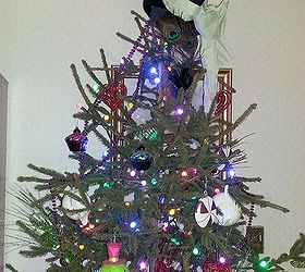 salvaged alice in wonderland christmas tree, christmas decorations, seasonal holiday decor