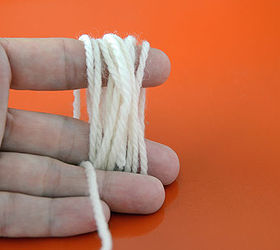 how to make dryer balls, crafts, Begin by winding the wool around two fingers