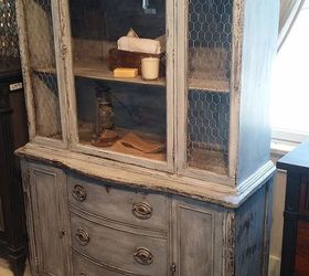 forgotten low country style hutch, painted furniture