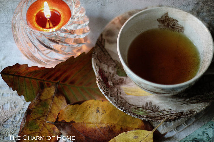 an autumn tea, seasonal holiday decor