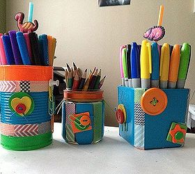 up cycled jars and canisters, crafts, repurposing upcycling