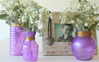 Radiant Orchid Inspiration - Homemade Glass Paint