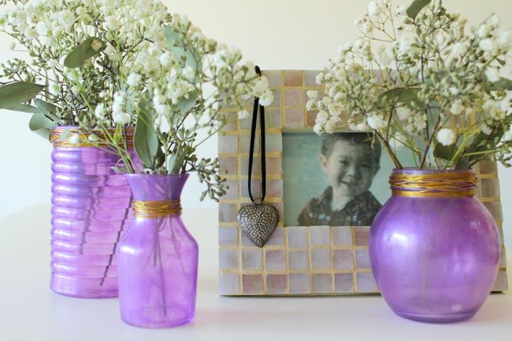 radiant orchid inspiration homemade glass paint, crafts, decoupage, home decor, painting, The complete tutorial is on my blog