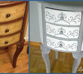 round damage dresser transformed into french jewelry armoire, painted furniture