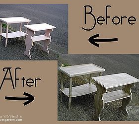 glazed bedside table before and after diy, painted furniture