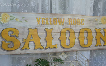 A How to for a Vintage Inspired Saloon sign.
