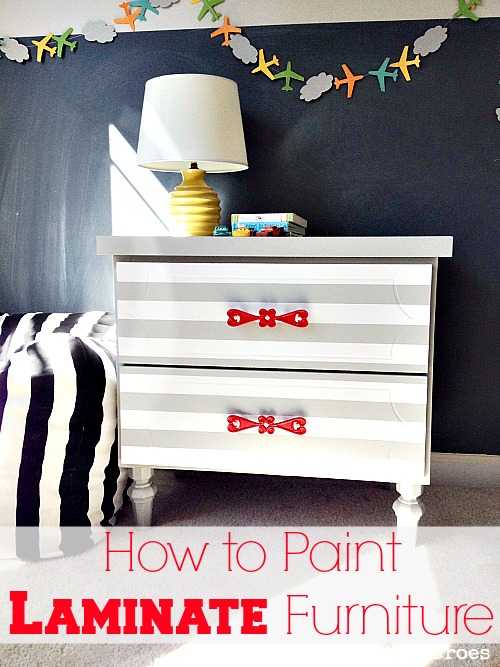 how to spray paint laminate furniture | hometalk
