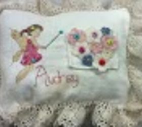 cross stitch tooth fairy pillows, crafts