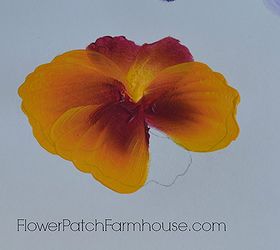 learn to paint a simple pansy, crafts, painting, Before you know it a pansy forms