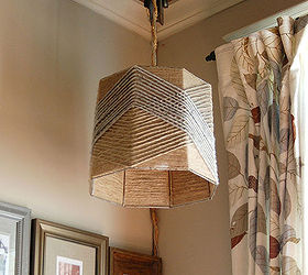 woven twine lampshade, crafts, home decor, Here are some final pics of my DIY