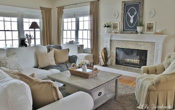 Family Room Reveal-Thrifty, Pretty & Functional