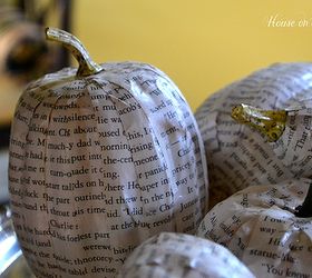 how to decoupage paper pumpkins, crafts, decoupage, seasonal holiday decor, These paper pumpkins are a fun unique look to add to your Fall Decor