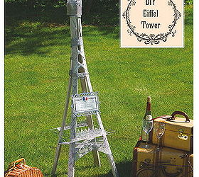 diy eiffel tower from garden trellis oo la la, crafts, home decor