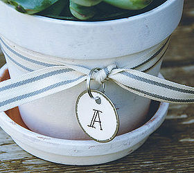 shabby chic personalized flowerpots, crafts, gardening, succulents