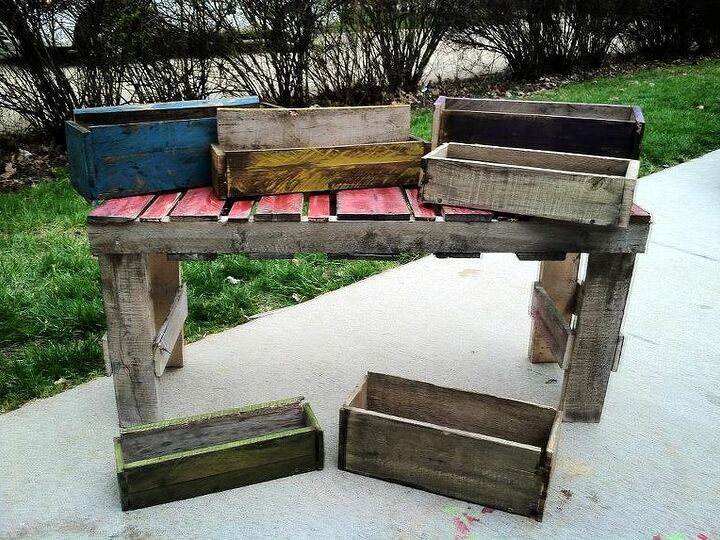 q my 1st craft fair booth, crafts, Some items that I m gonna be selling planter boxes