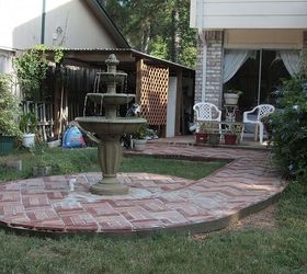 backyard fix up messy corners, Finished brick work