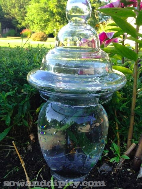 torres de arte de jardn de vidrio reciclado