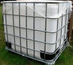 any ideas on how to disguise a rain barrel, The tank would look like this