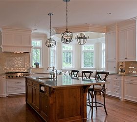 transformations of a new england style home with 21st century embellishments, home decor, Custom Kitchen Island handcrafted by Titus Built LLC