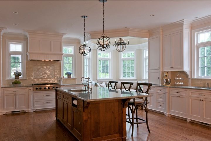 transformations of a new england style home with 21st century embellishments, home decor, Custom Kitchen Island handcrafted by Titus Built LLC