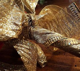 crafty christmas bouquets for teachers, christmas decorations, crafts, seasonal holiday decor, Glue and trim Using another piece of ribbon tie on a bow around where you ended off at the top and arrange