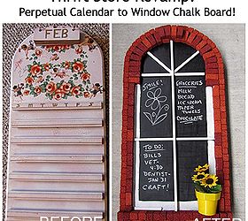 diy brick window chalkboard, chalkboard paint, crafts, home decor