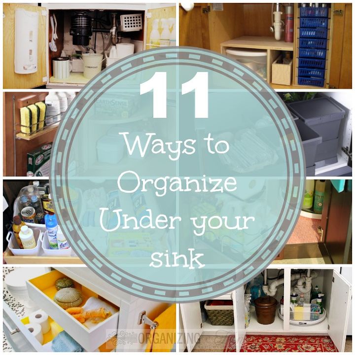 11 ways to organize under the sink, bathroom ideas, organizing, 11 Ways to Organize Under the Sink