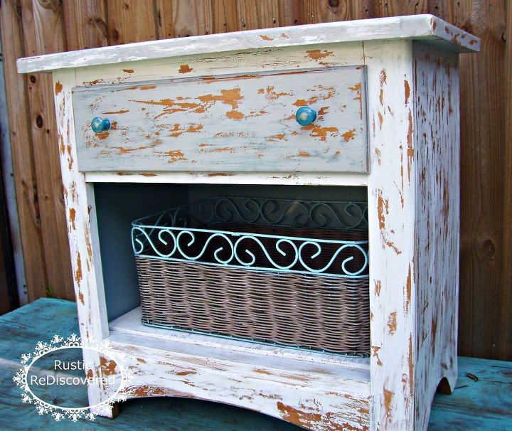 my favorite five from 2013, painted furniture, rustic furniture, Curbside Chippy Nightstand