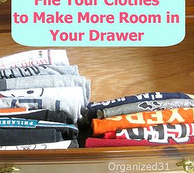 folding and organizing clothes drawer to make more room, organizing, Learn to fold and file your items to make more room in your clothes drawers Quick no cost tips