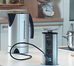 which outlet would you prefer in a kitchen island, Retractable or pop up style Evoline shown