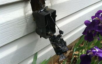 Outlet almost catches house on fire.