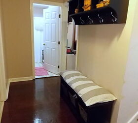 progress in my hallway, flooring, foyer, home decor