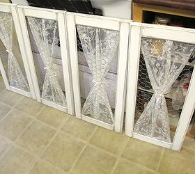 shabby chic kitchen makeover, home decor, home improvement, kitchen backsplash, kitchen design, kitchen island, shabby chic, A little chicken wire and lace for the added country charm