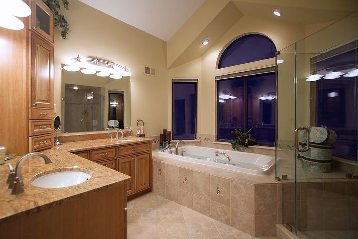 bay window helps makes this bathroom remodel extra special