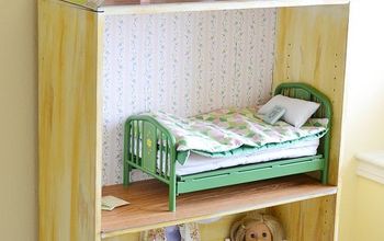 Turn a bookcase into an American Girl Doll Sized Dollhouse!