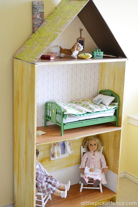 turn a bookcase into an american girl doll sized dollhouse, crafts, diy, A bookcase became the perfect home for my daughter s American Girl doll
