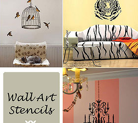cutting edge stencils wall art stencils make a statement, painting, Focal Point wall art stencils