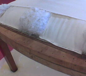 learning to upholster furniture the first lesson, painted furniture, reupholster, window treatments, See the front edge of the seat is curved