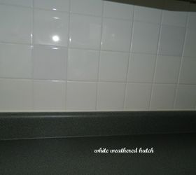 kitchen reno on a budget painting ceramic tile, painting, tiling, Go to my blog and see how and what I used