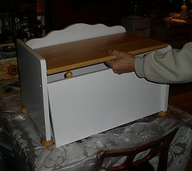 toy box, painted furniture, I took apart the toy box so I could paint the inside and the out Cleaned it first with soap water and rubbing alcohol to get any grease off